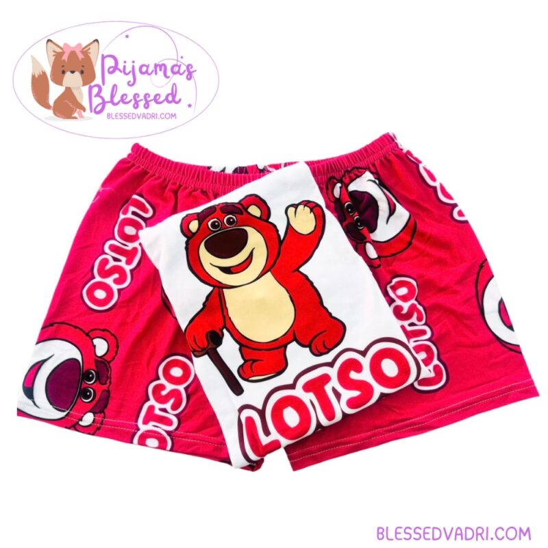 Pijama Short piel de Durazno Lotso